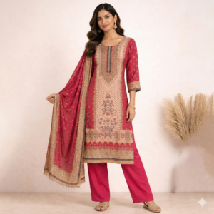 pink pakistani suit set